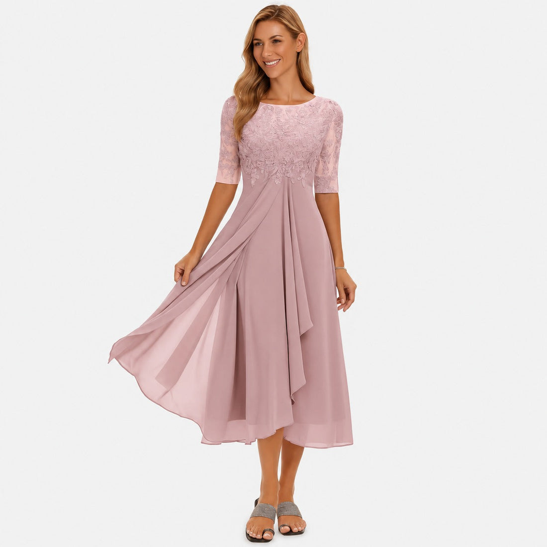 Ximena - Elegantes Damen-Kleid in Knielänge