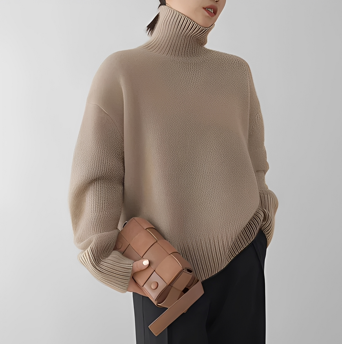 Clémentine - Komfortabler Rollkragenpullover
