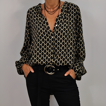 Lena - Modische Bluse mit V-Ausschnitt