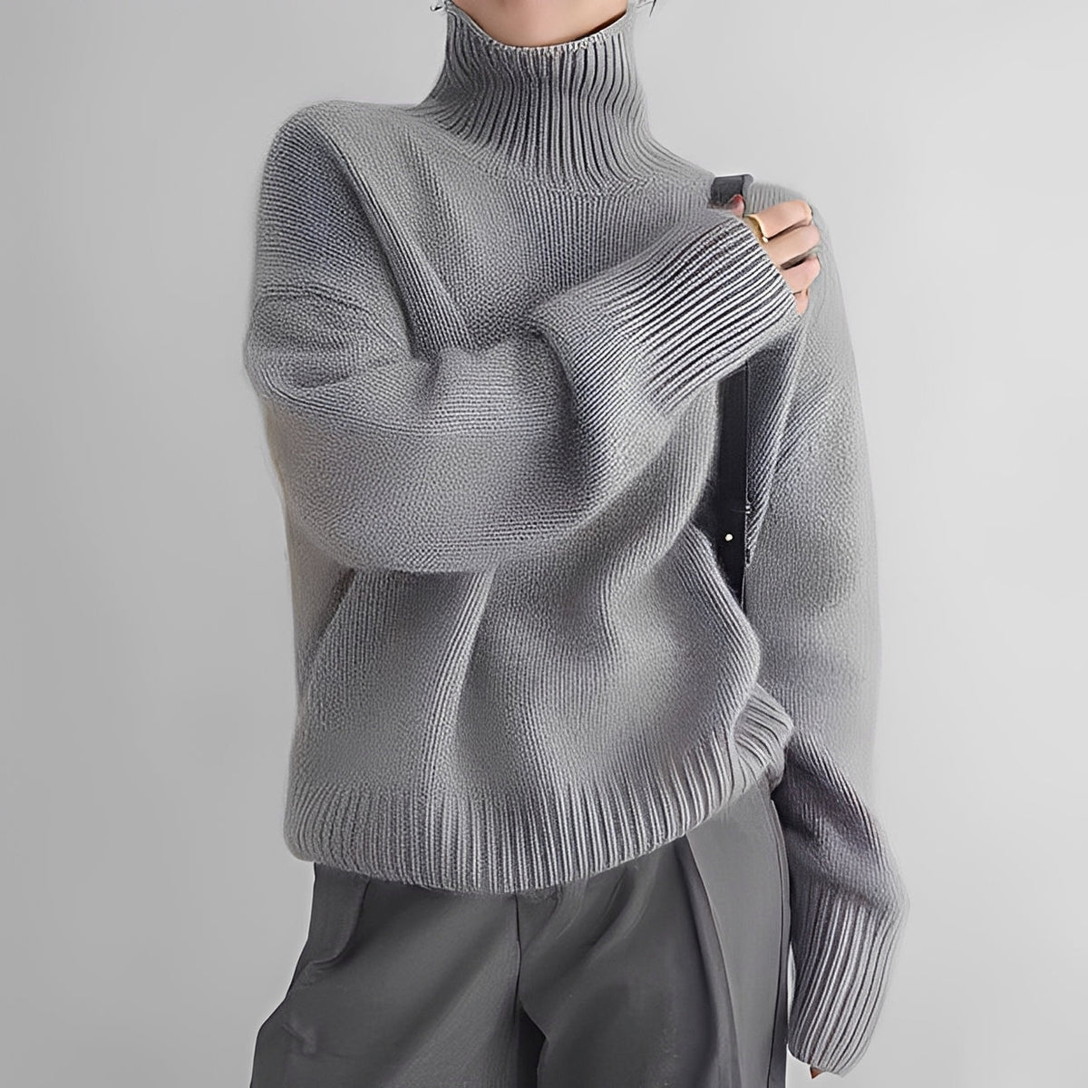 Clémentine - Komfortabler Rollkragenpullover