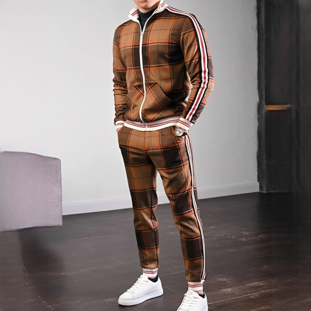 Neal - Elegantes Set mit karierter Hose