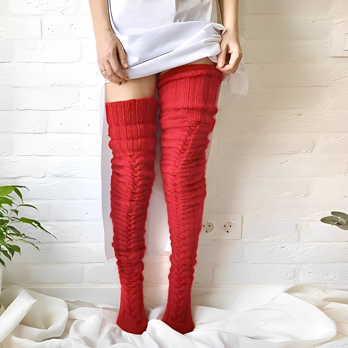 Hailee - Bequeme und wärmende Overknee-Socken