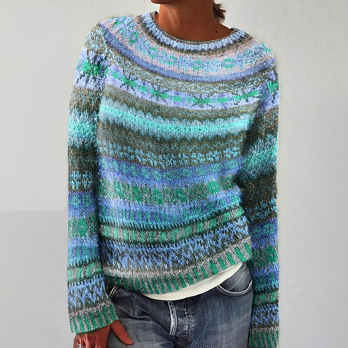 Olivia - Bequemer Streifenpullover