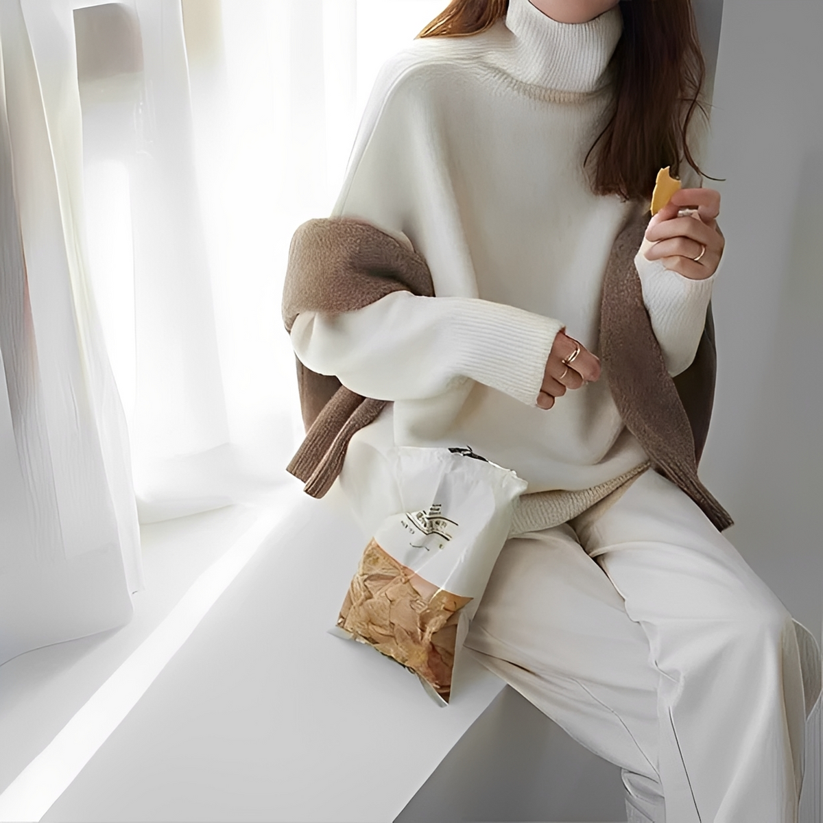 Clémentine - Komfortabler Rollkragenpullover