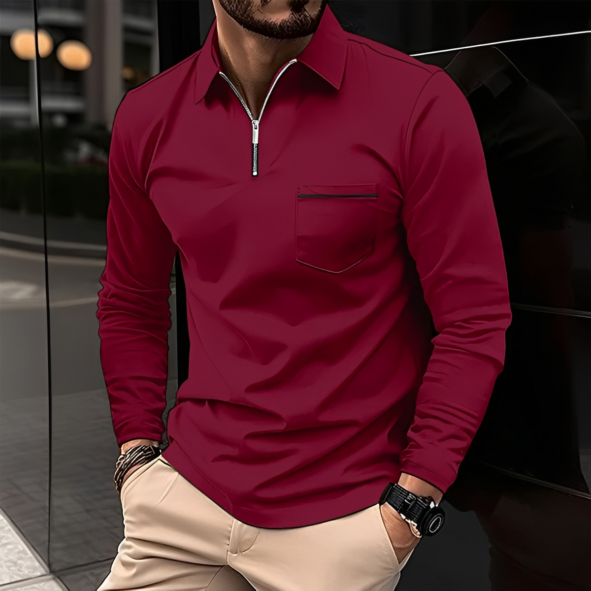 Romeo - Zeitloses und behagliches Langarmshirt