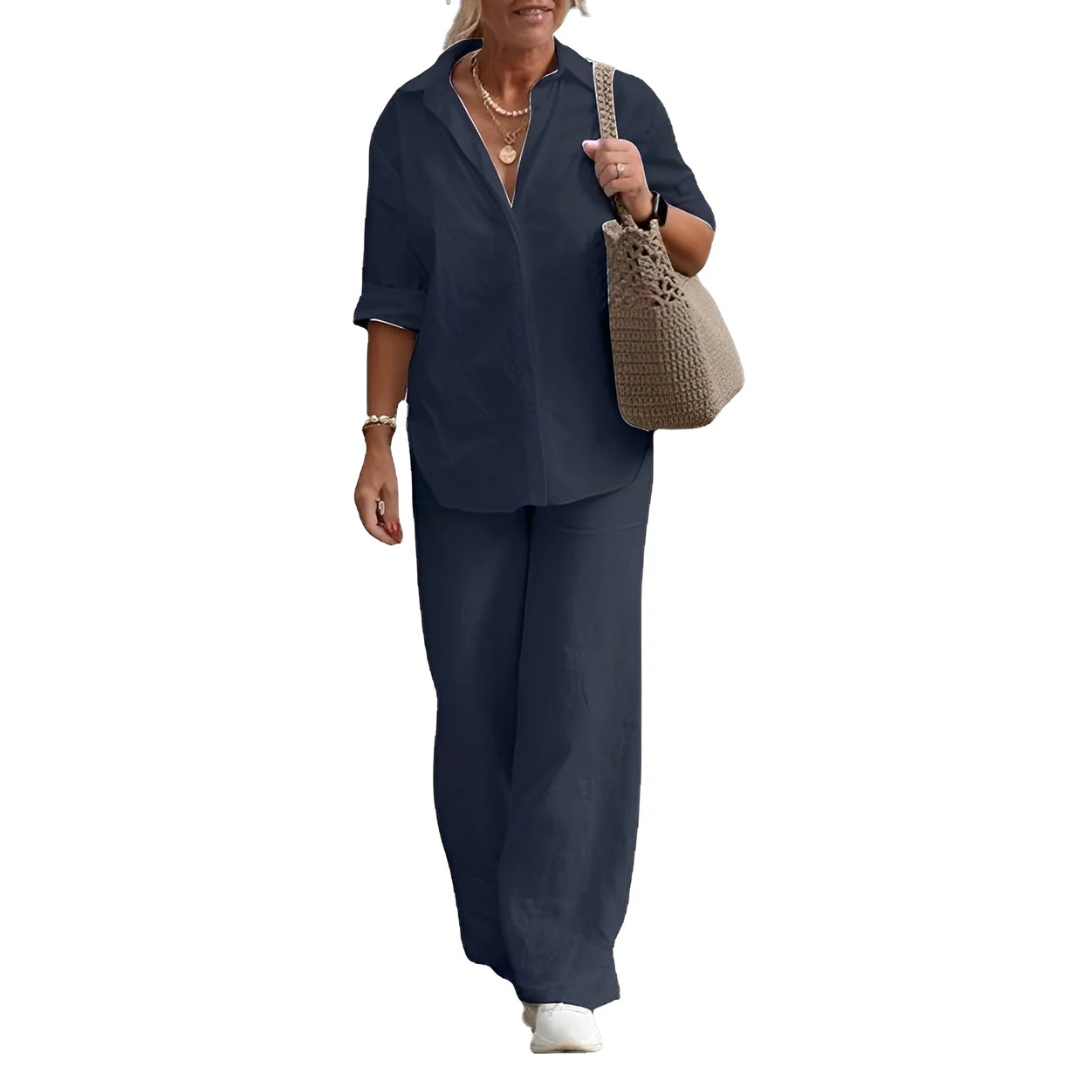 Earlyne - Bequemes Hosen-Set