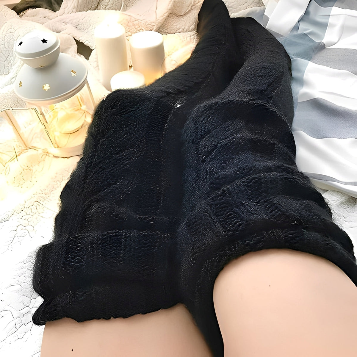 Hailee - Bequeme und wärmende Overknee-Socken