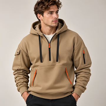 Norton - Strapazierfähiger Hoodie mit halbem Zipper