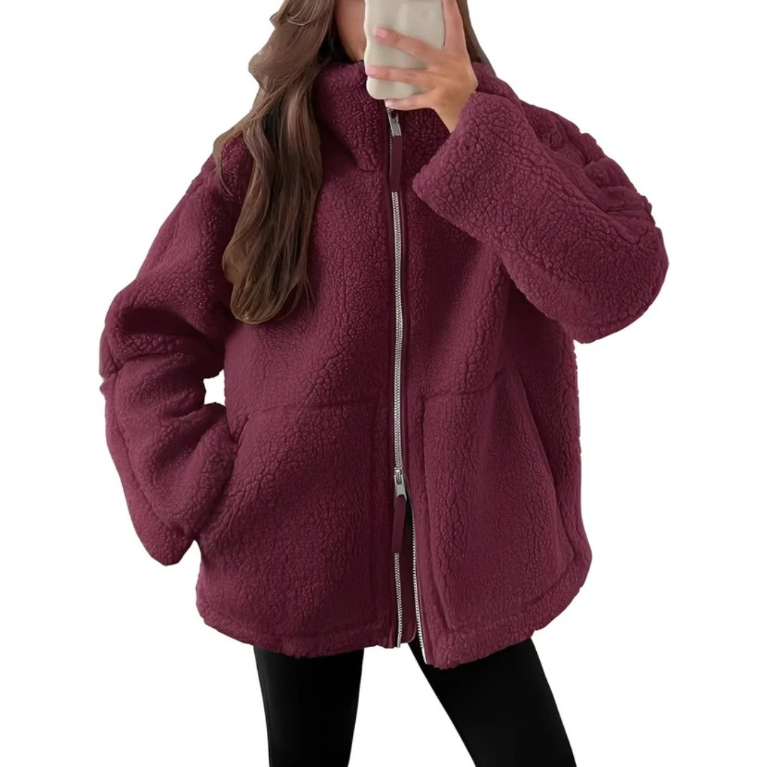 Rowena - Stilvolle Jacke mit Reißverschluss und Wärme