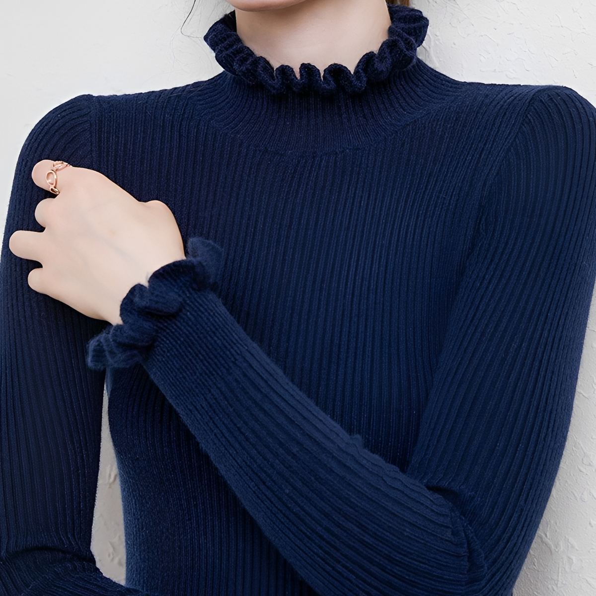 Alva - Eleganter und bequemer Rollkragenpullover