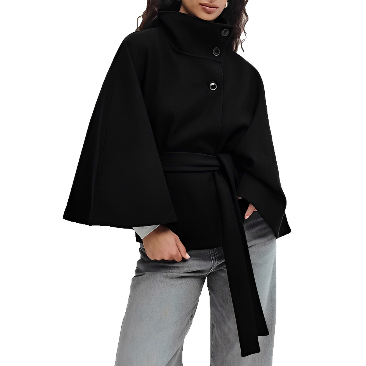 Loraine - Eleganter und bequemer Mantel mit Gürtel