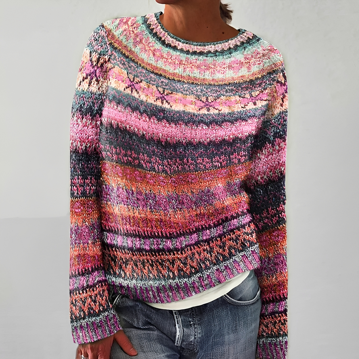 Olivia - Bequemer Streifenpullover