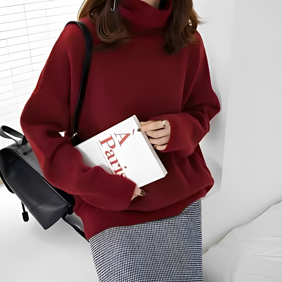 Clémentine - Komfortabler Rollkragenpullover
