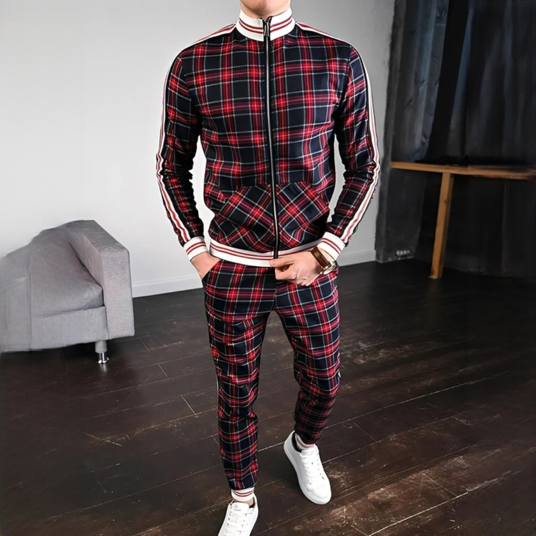 Neal - Elegantes Set mit karierter Hose