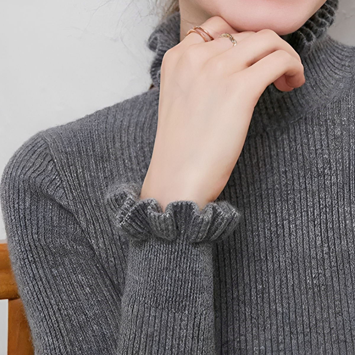 Alva - Eleganter und bequemer Rollkragenpullover