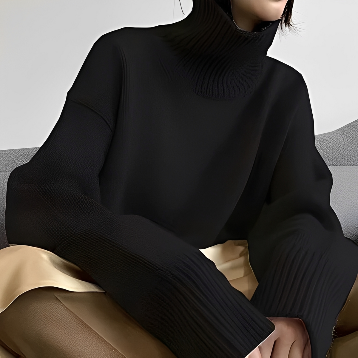 Clémentine - Komfortabler Rollkragenpullover