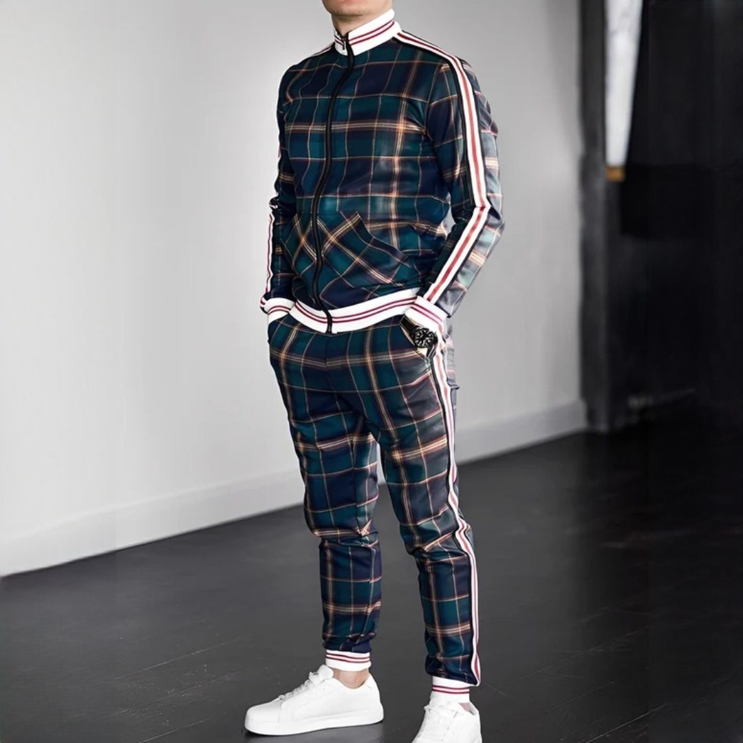 Neal - Elegantes Set mit karierter Hose
