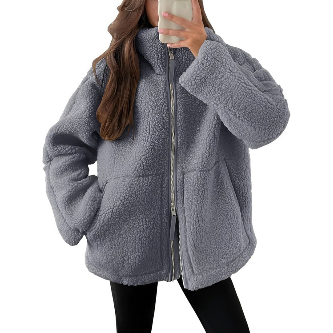 Rowena - Stilvolle Jacke mit Reißverschluss und Wärme