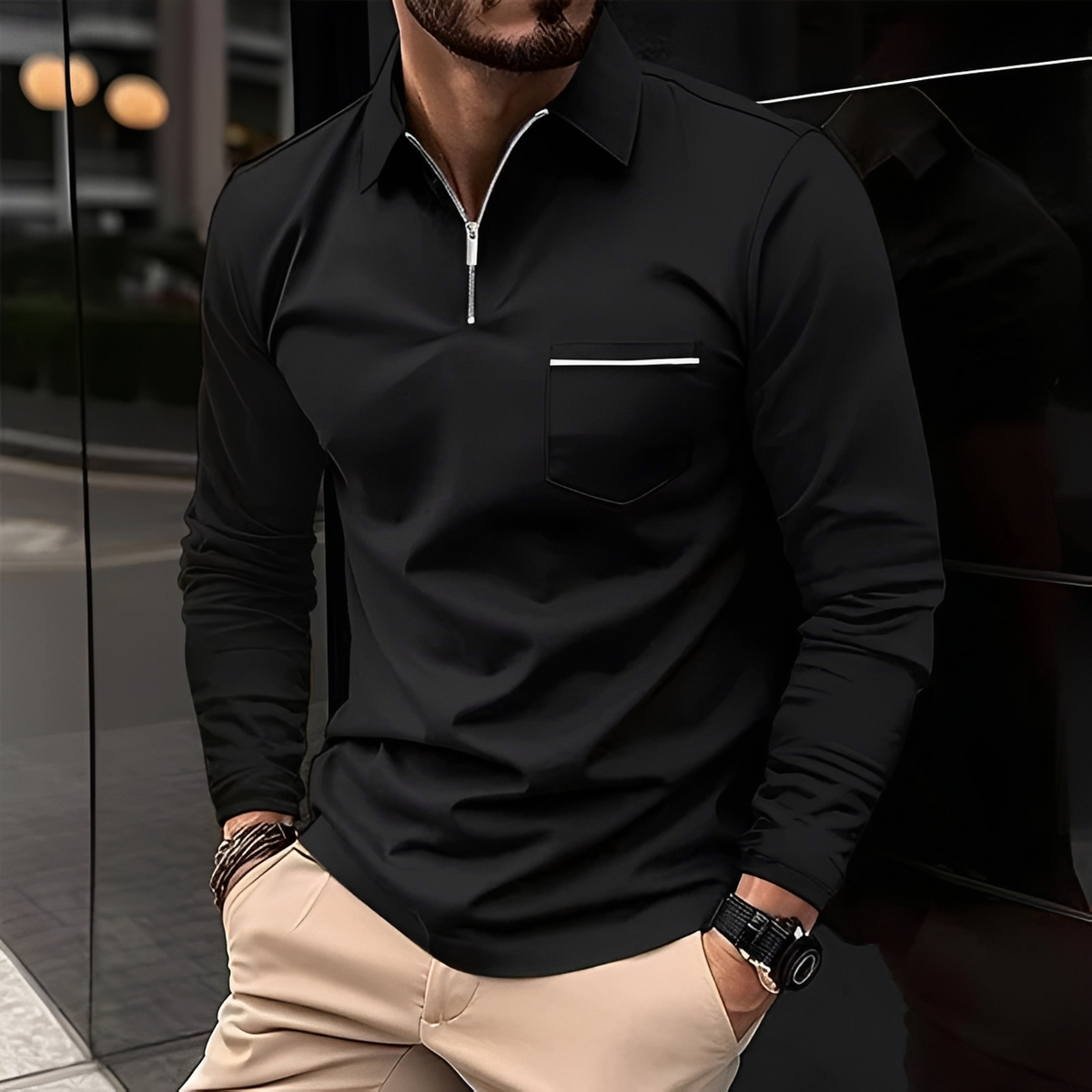 Romeo - Zeitloses und behagliches Langarmshirt