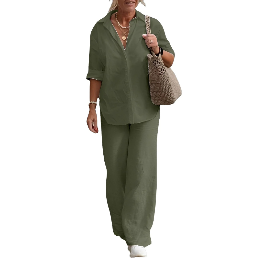 Earlyne - Bequemes Hosen-Set