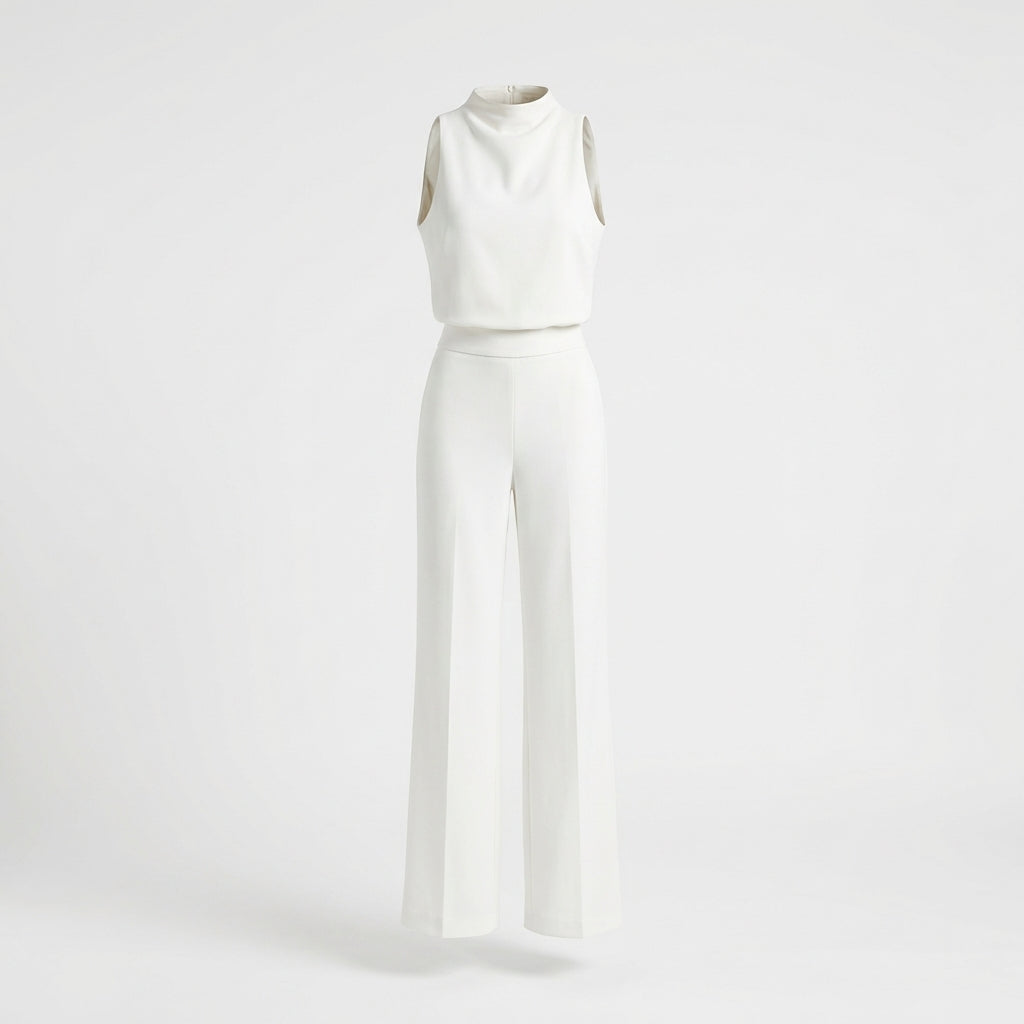 Almerra - Ärmelloser Damen-Jumpsuit mit weitem Bein