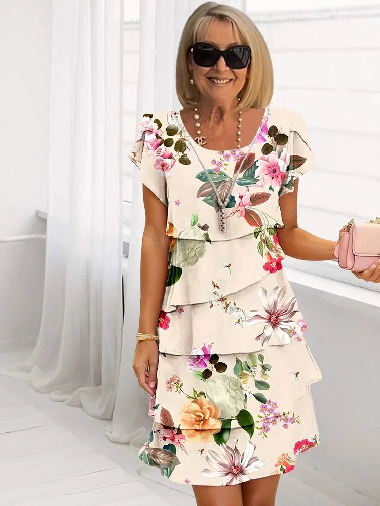 Mia- Florales Damen Sommerkleid