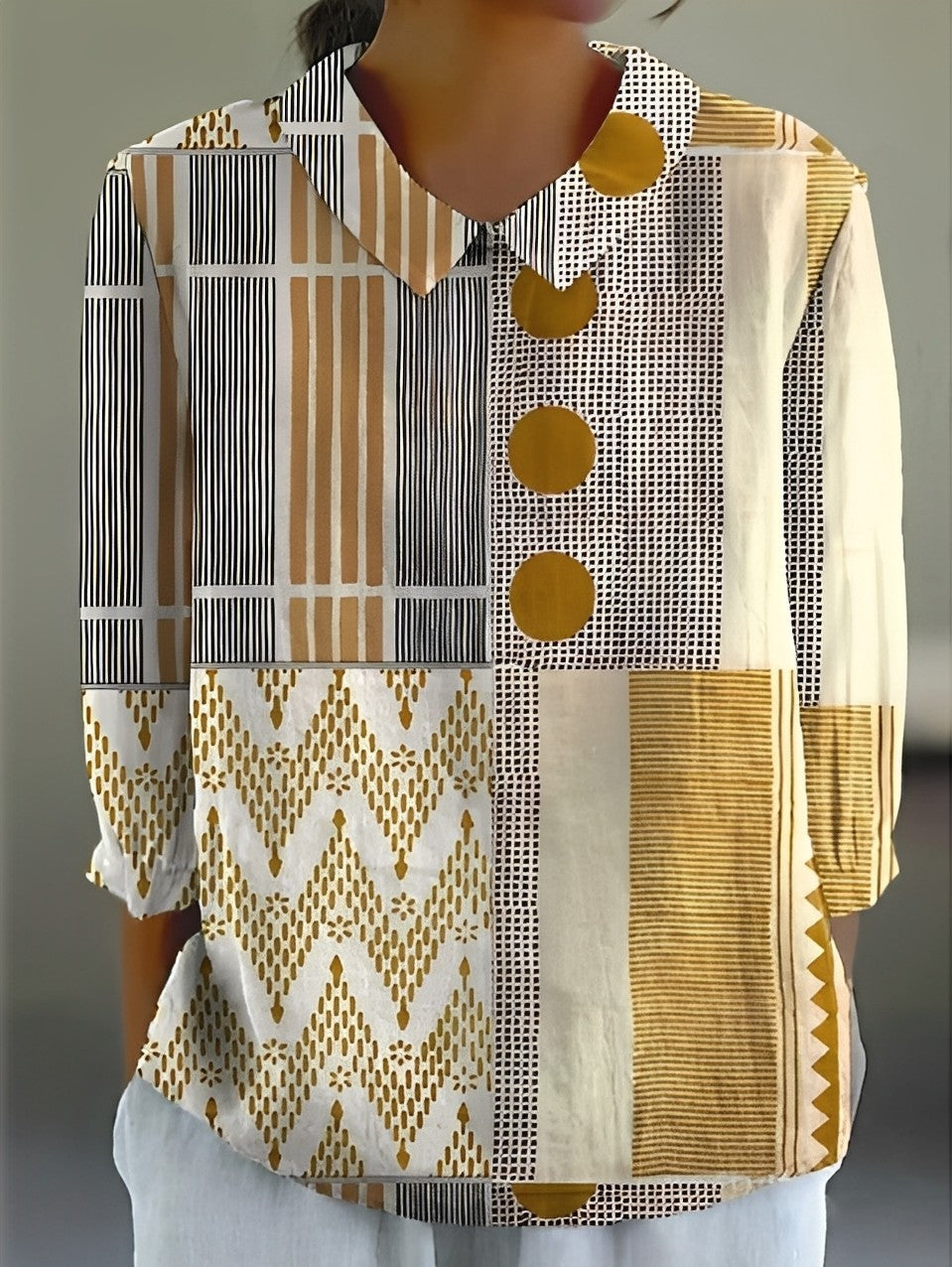 Alfie - Stilvolles, locker sitzendes Shirt mit Print für Damen