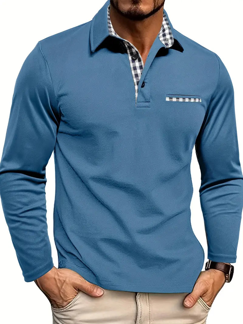 Levi - Poloshirt mit kariertem Kragen