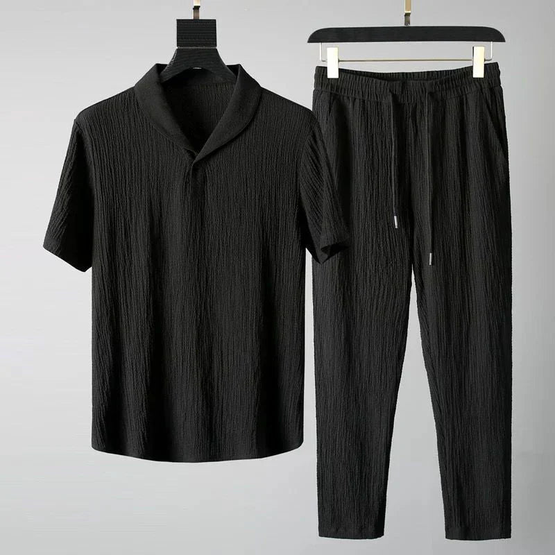 Luca - Shirt mit kurzen Ärmeln und Hose mit flexiblem Bund