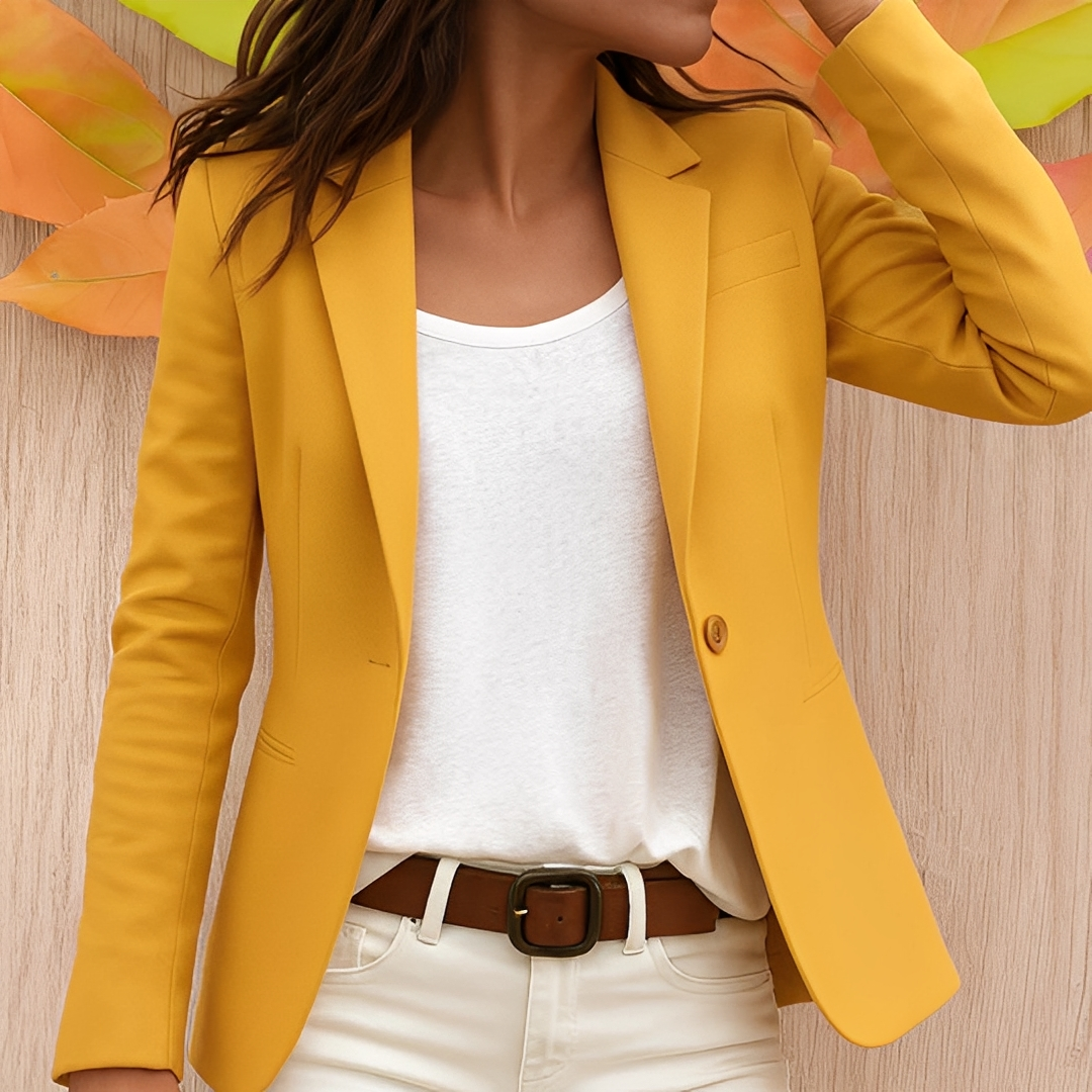 Damen Blazer mit tailliertem Schnitt und Ein-Knopf-Verschluss - Slim Fit