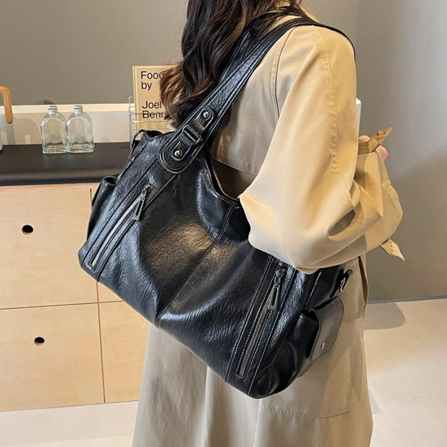 Damentasche Schultertasche mit mehreren Fächern und stilvollem Design
