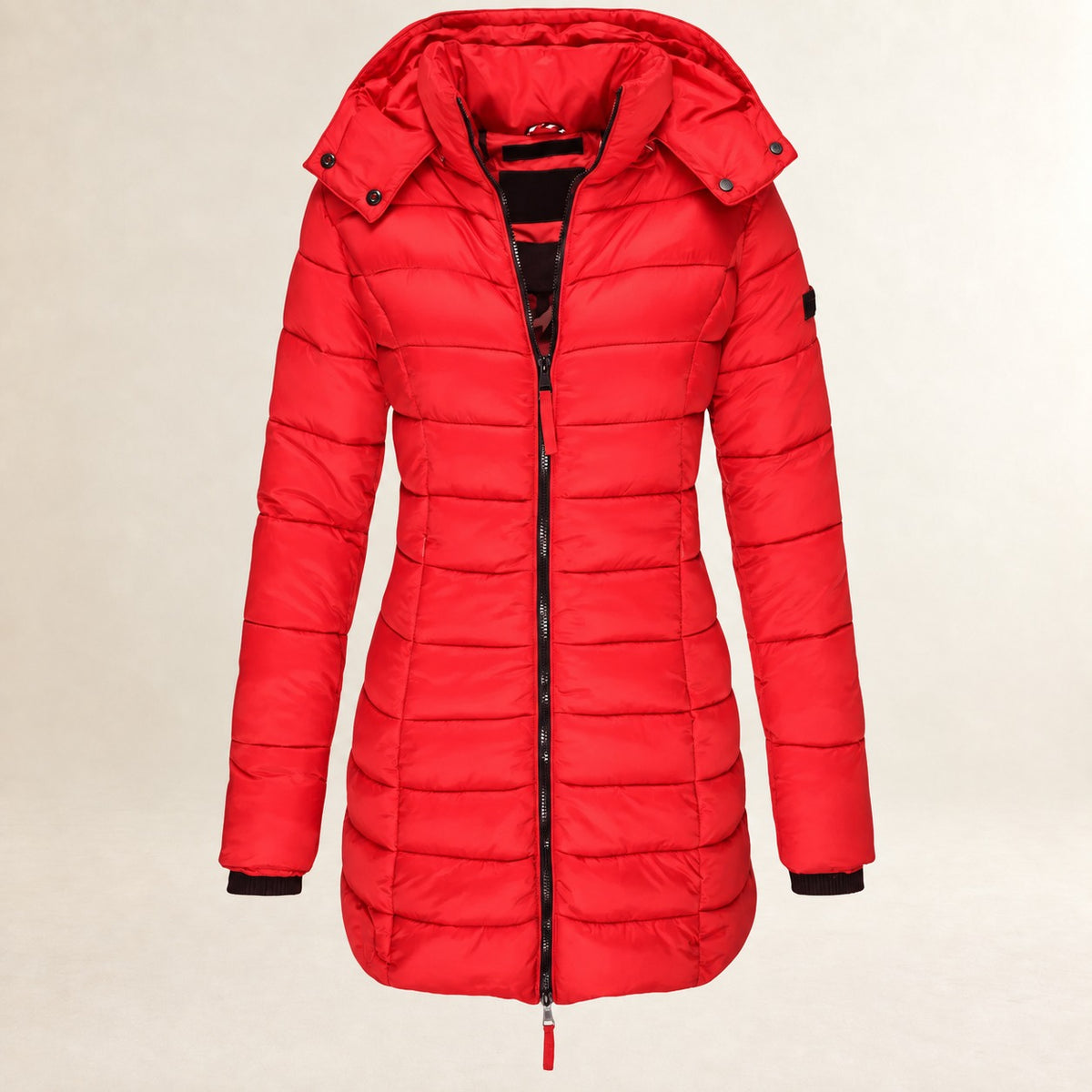 Damentaugliche Steppjacke mit Kapuze - Leicht, Reißverschluss, Quilt-Design