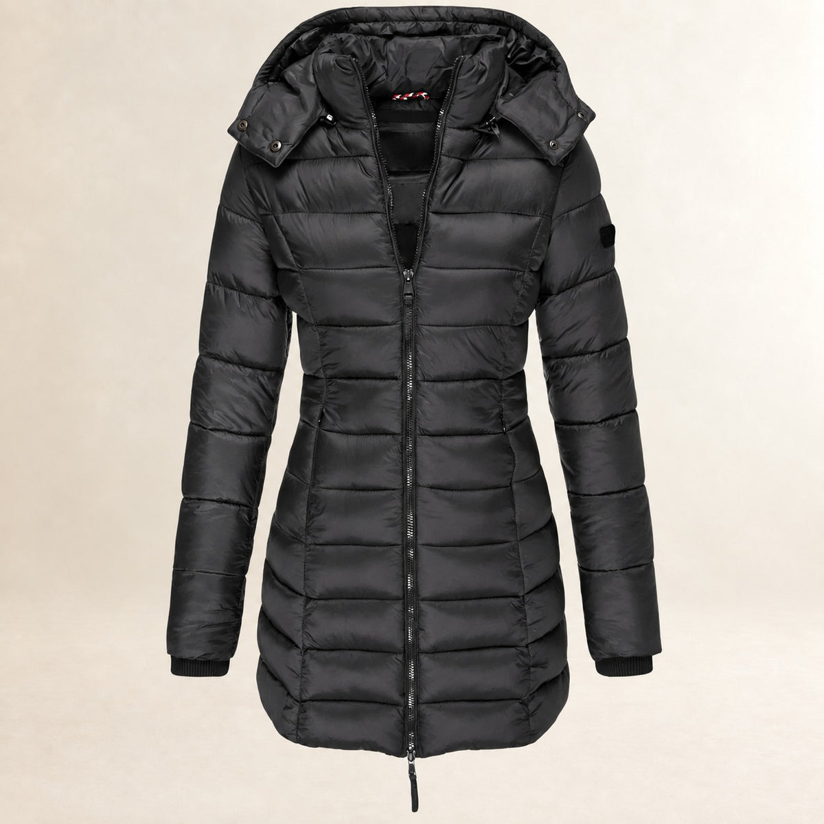 Damentaugliche Steppjacke mit Kapuze - Leicht, Reißverschluss, Quilt-Design