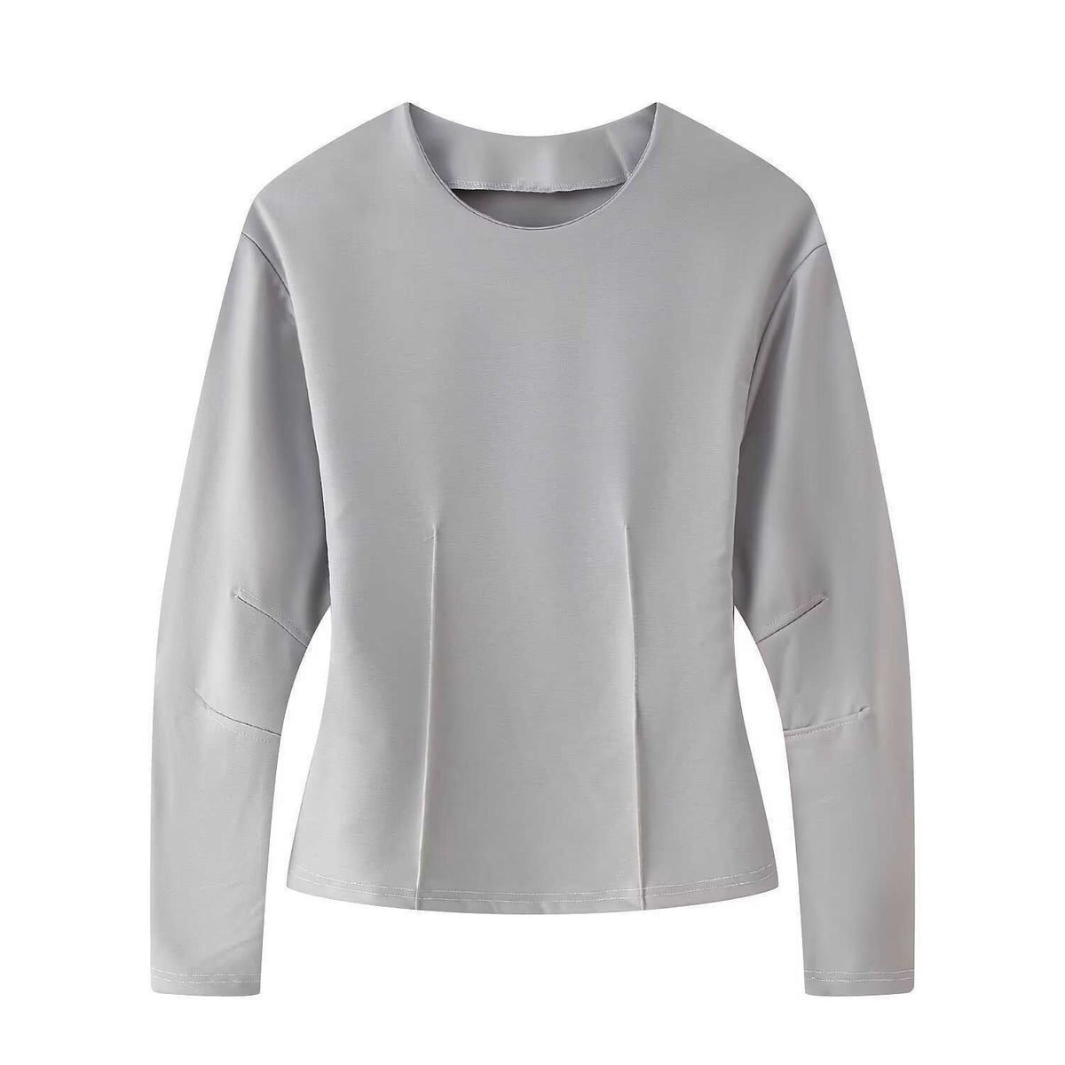 Damentaugliches Loungewear-Set mit Langarmtop und weitem Hosenbein - Relaxed Fit, Hochtailliert