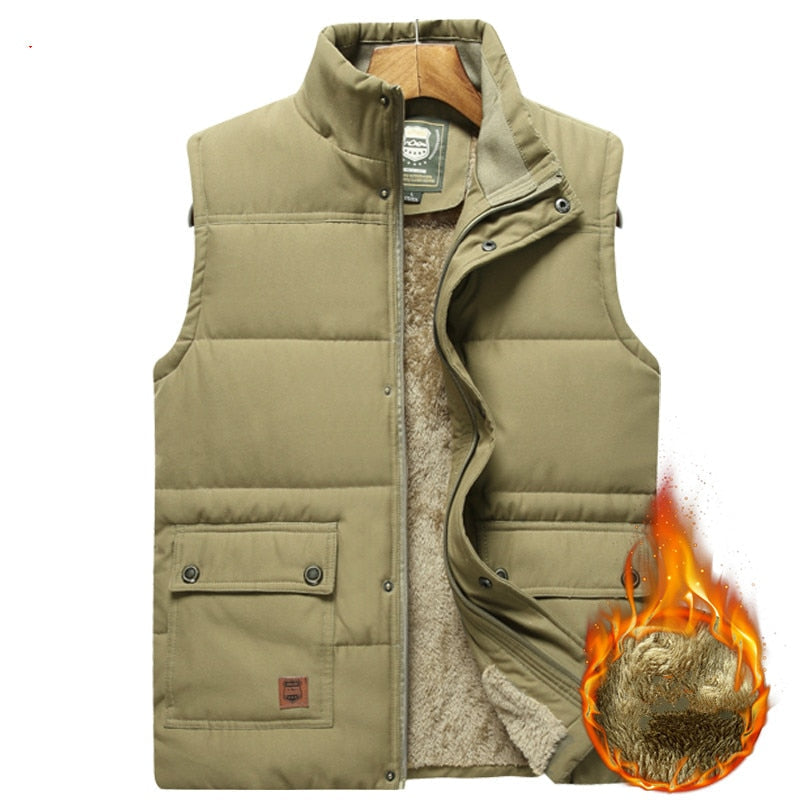 Herren Bodywarmer Padded Weste Hochkragen Mit Taschen - Wärmend und Vielseitig