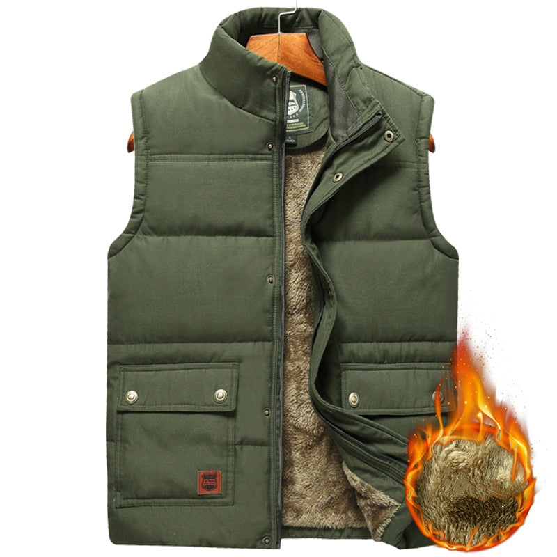 Herren Bodywarmer Padded Weste Hochkragen Mit Taschen - Wärmend und Vielseitig