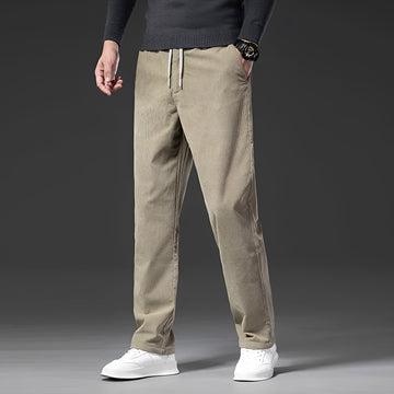 Herren Freizeithose mit verstellbarem Bund - Gerade Bein, Relaxed Fit