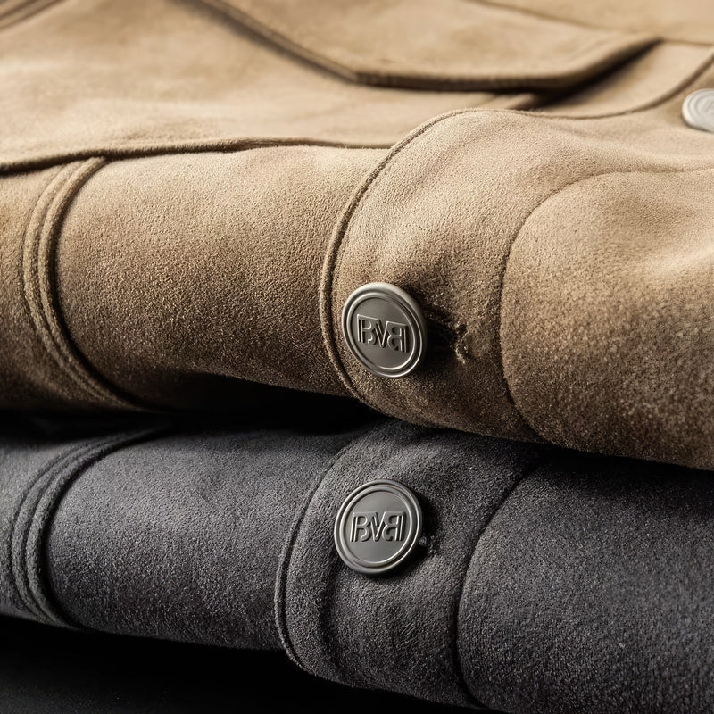 Herren Freizeitjacke mit Knopfleiste und Brusttaschen - Strukturierter Schnitt