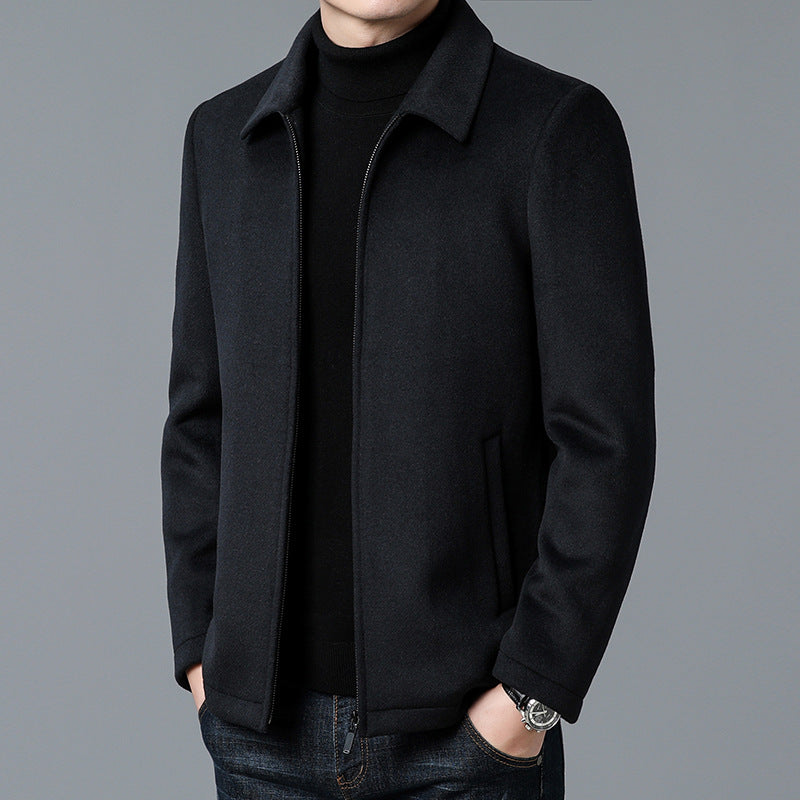 Herren Jacke Stehkragen Reißverschluss Tailored Fit