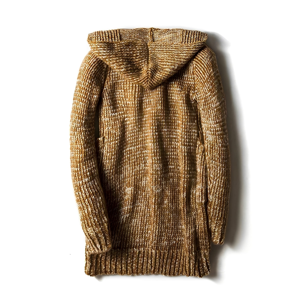 Herren Kapuzenstrickjacke - Knopfleiste, Seitentaschen, Relaxed Fit