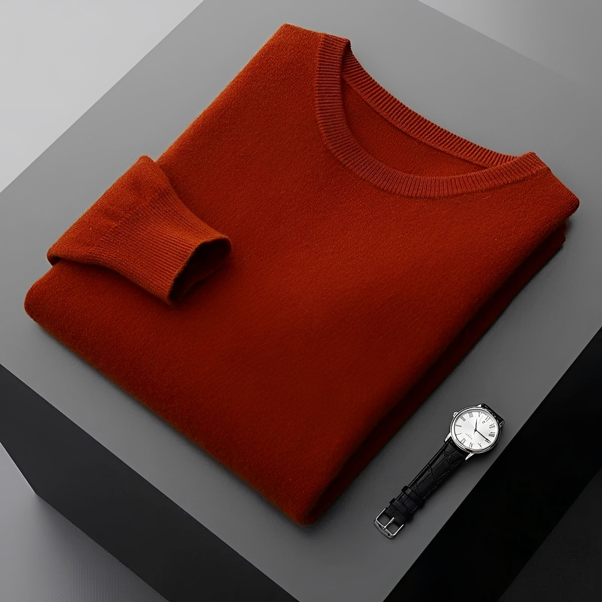Herren Pullover Rundhalsausschnitt Langarm Freizeit - lockerer Schnitt