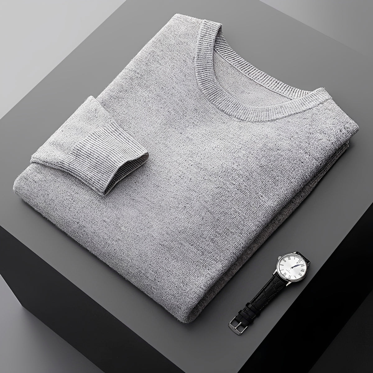 Herren Pullover Rundhalsausschnitt Langarm Freizeit - lockerer Schnitt