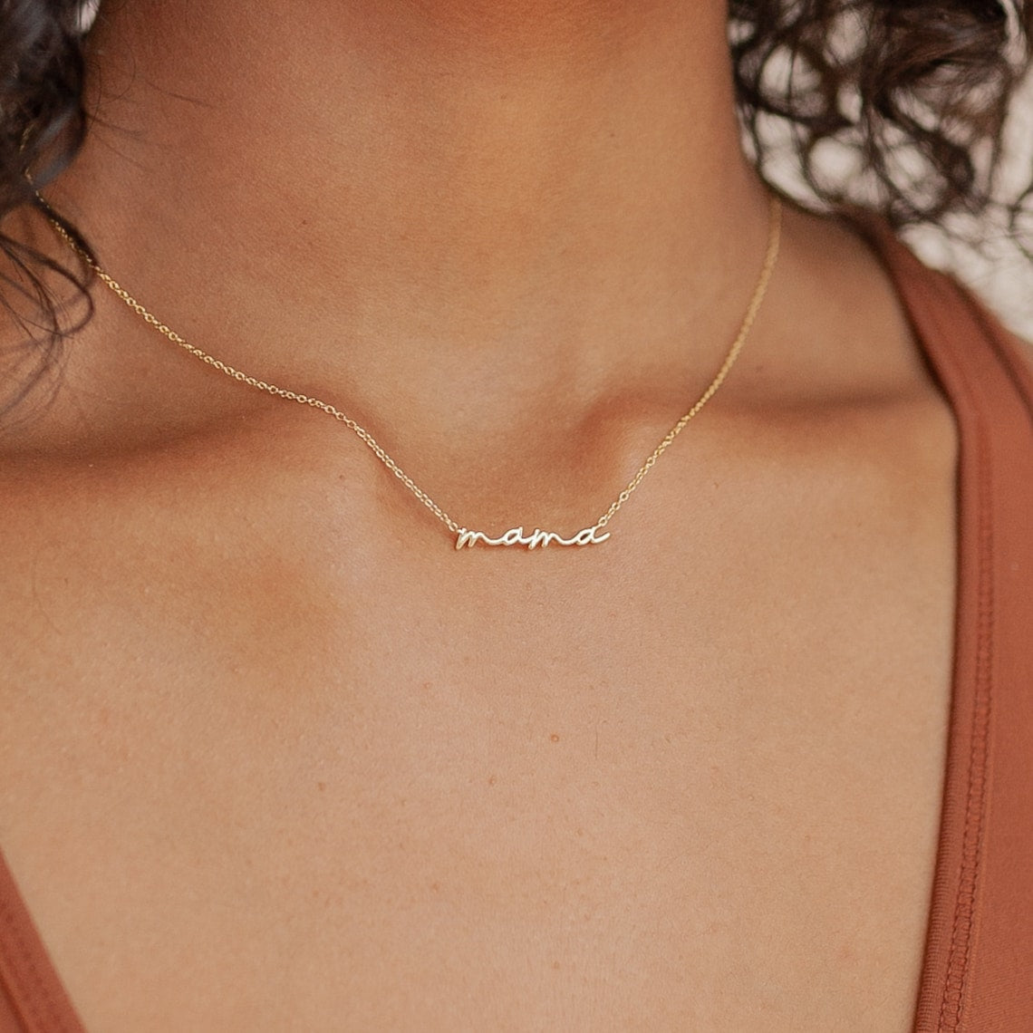 Feines Mama-Halsband - Mama-Halskette