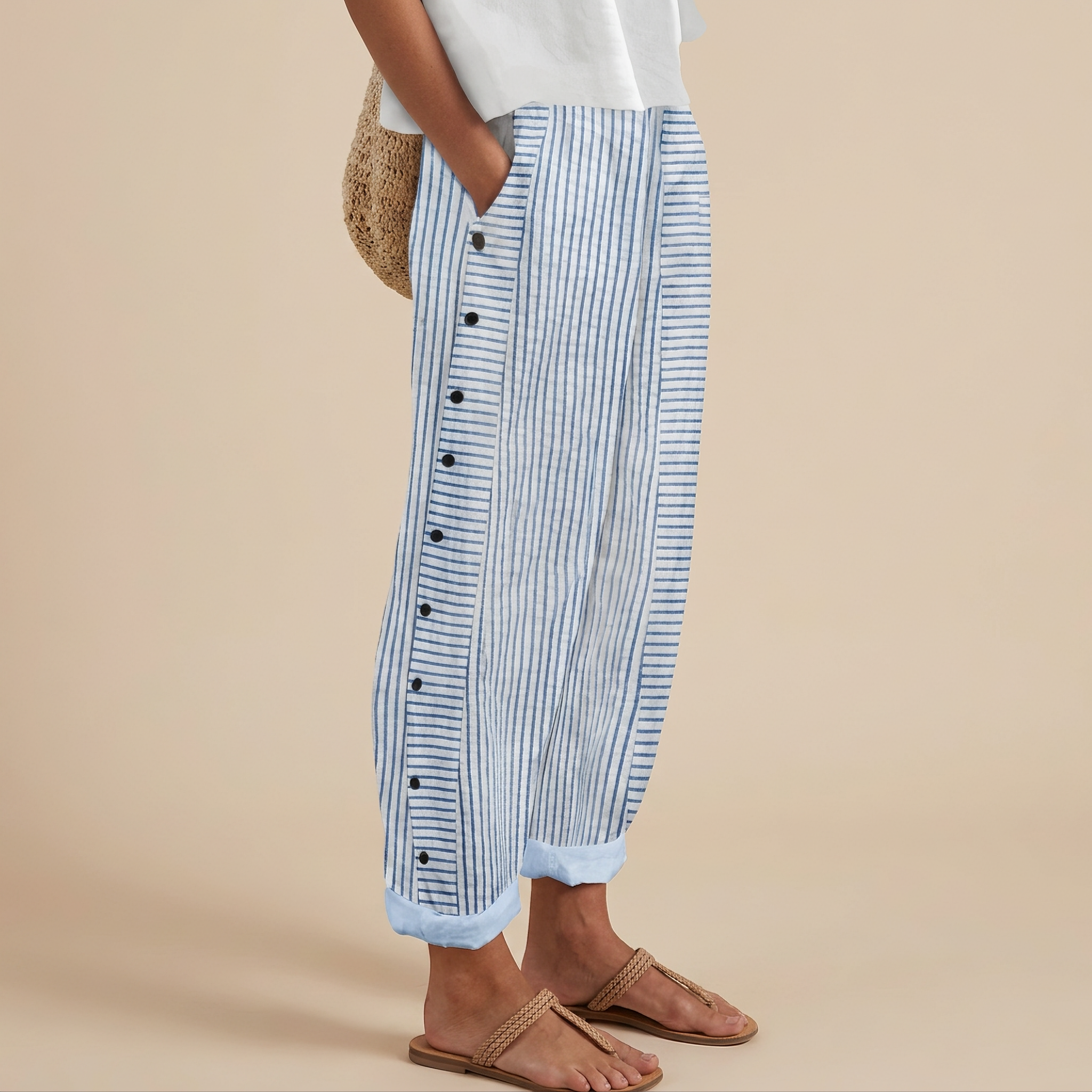 Rachael - Entspannte Hose mit Seitentaschen