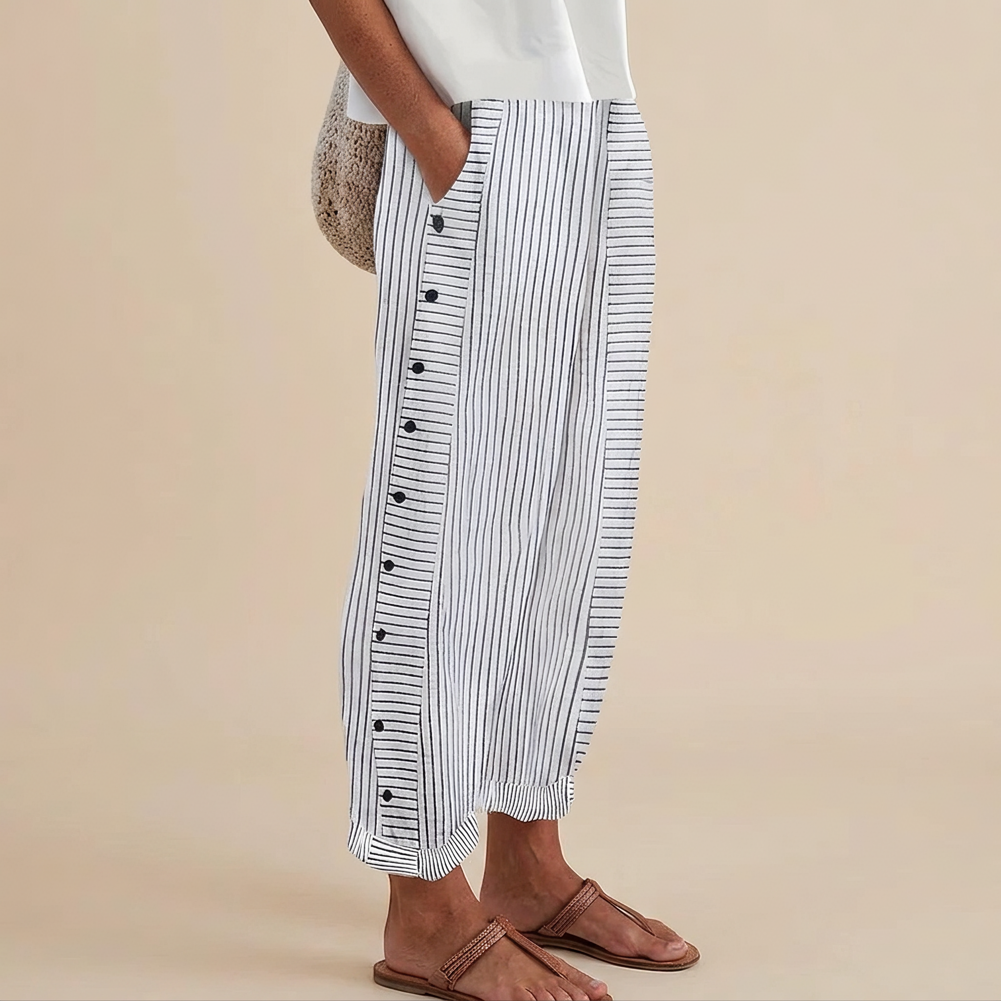 Rachael - Entspannte Hose mit Seitentaschen