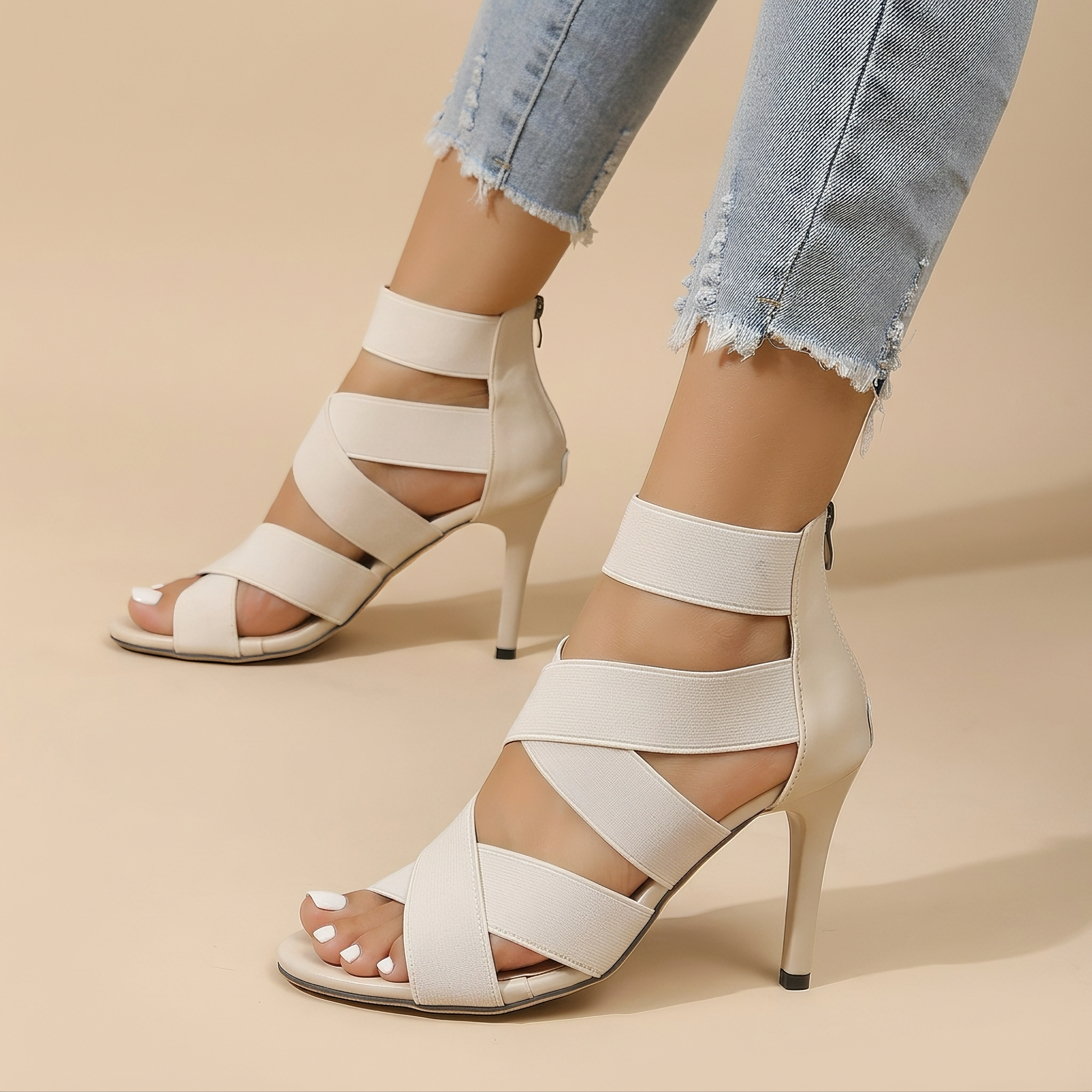 Alia - Elegante Stiletto-Absatz Pumps Sandalen