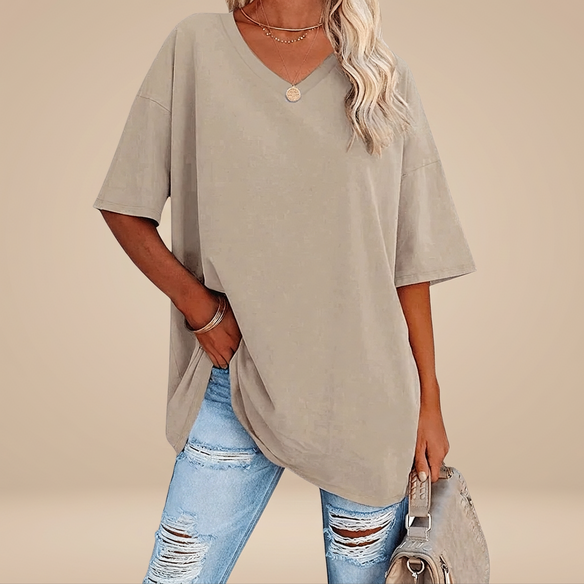 Alissa - Lässiges Übergrößen T-Shirt