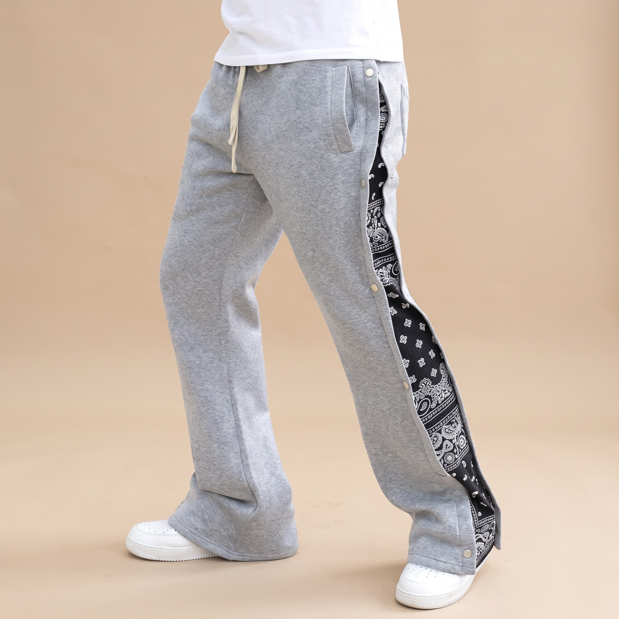 Reuben - Stilvolle Gespleißte Lockere Jogginghose