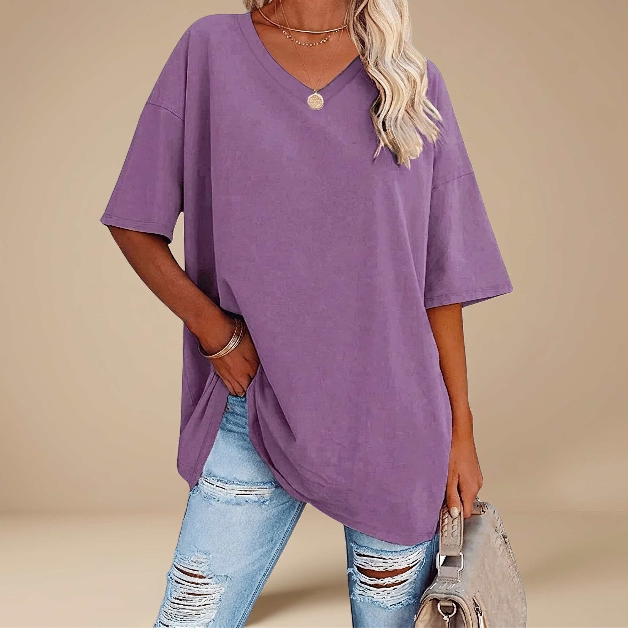 Alissa - Lässiges Übergrößen T-Shirt