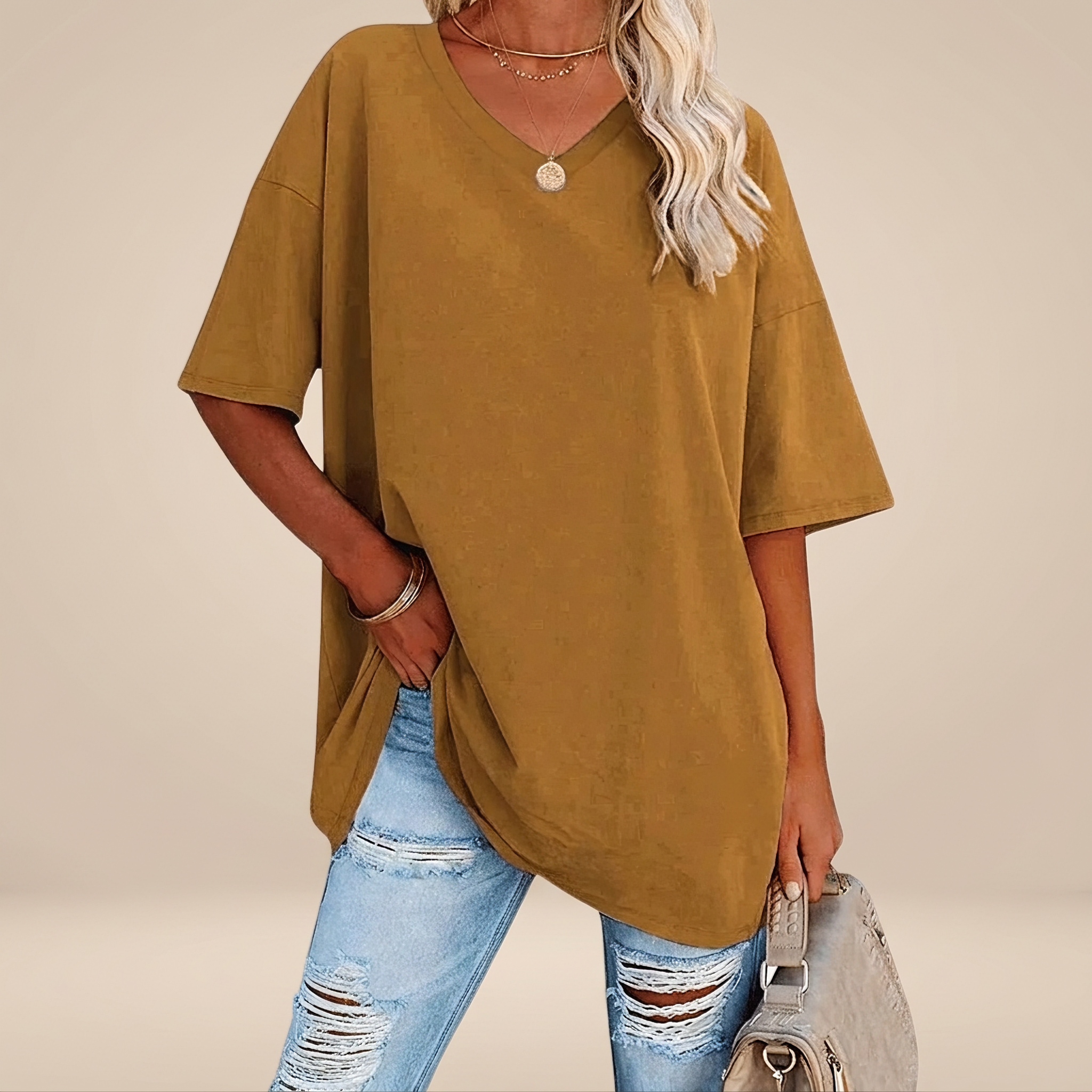 Alissa - Lässiges Übergrößen T-Shirt
